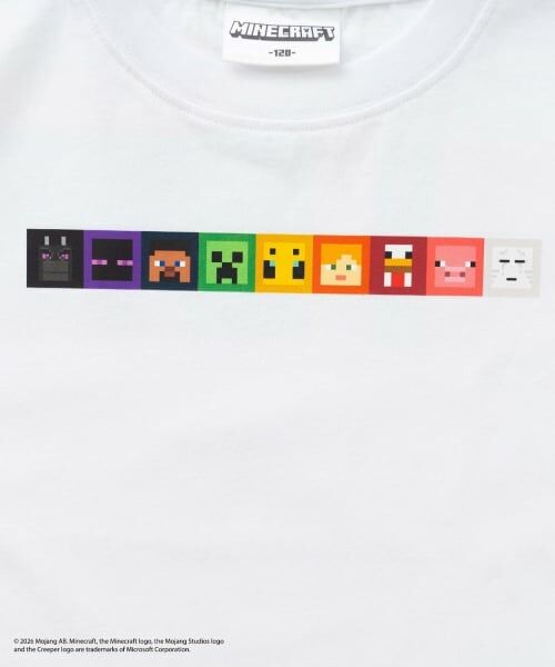 and D.petitmain / アンドディー. プティマイン Tシャツ | 【マインクラフト】スクエアアイコンフェイス半袖T | 詳細19