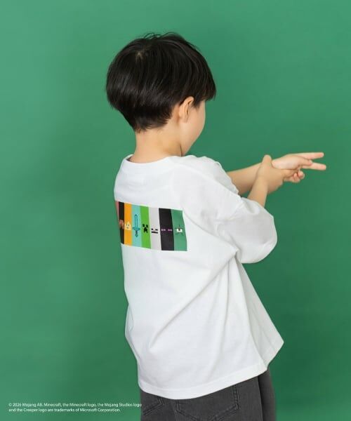and D.petitmain / アンドディー. プティマイン Tシャツ | 【マインクラフト】スクエアアイコンフェイス半袖T | 詳細2
