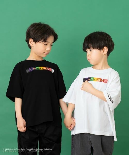 and D.petitmain / アンドディー. プティマイン Tシャツ | 【マインクラフト】スクエアアイコンフェイス半袖T | 詳細5