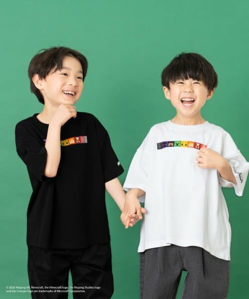 and D.petitmain / アンドディー. プティマイン Tシャツ | 【マインクラフト】スクエアアイコンフェイス半袖T | 詳細6
