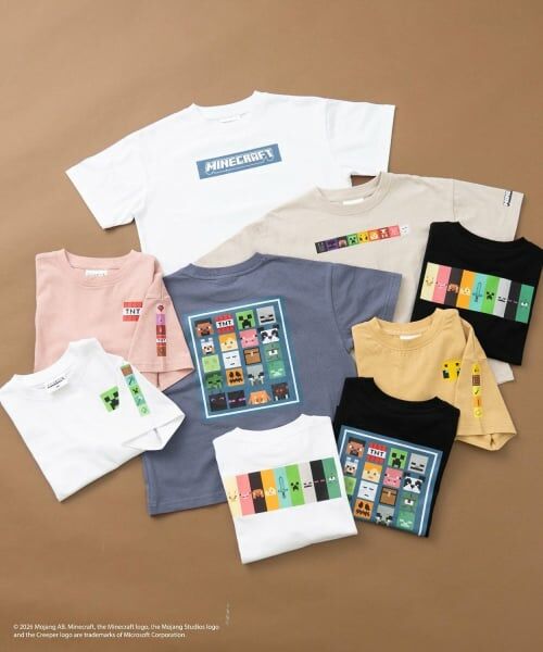 and D.petitmain / アンドディー. プティマイン Tシャツ | 【マインクラフト】アイコンブロックバック半袖T | 詳細10