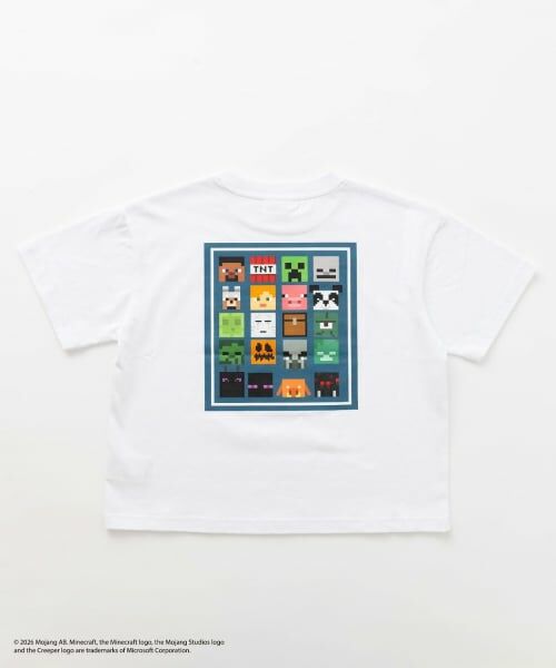 and D.petitmain / アンドディー. プティマイン Tシャツ | 【マインクラフト】アイコンブロックバック半袖T | 詳細12