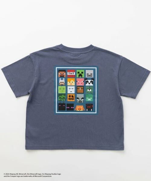 and D.petitmain / アンドディー. プティマイン Tシャツ | 【マインクラフト】アイコンブロックバック半袖T | 詳細14