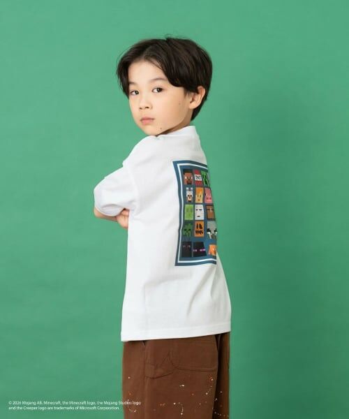 and D.petitmain / アンドディー. プティマイン Tシャツ | 【マインクラフト】アイコンブロックバック半袖T | 詳細2