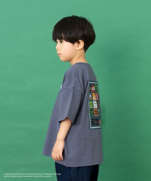 and D.petitmain / アンドディー. プティマイン Tシャツ | 【マインクラフト】アイコンブロックバック半袖T | 詳細3