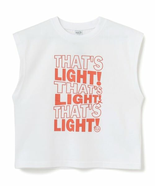 and D.petitmain / アンドディー. プティマイン Tシャツ | ロゴプリントタンクTシャツ | 詳細10