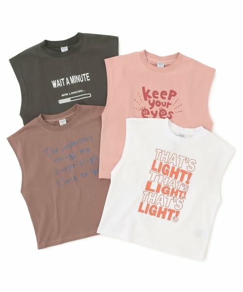 and D.petitmain / アンドディー. プティマイン Tシャツ | ロゴプリントタンクTEE | 詳細7