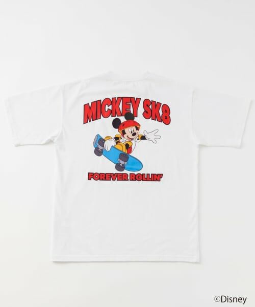 and D.petitmain / アンドディー. プティマイン Tシャツ | 【親子リンク】【Disney】【DAD】スポーツ半袖T（白）