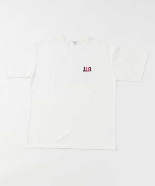 and D.petitmain / アンドディー. プティマイン Tシャツ | 【サーティワン アイスクリーム】Dadステッカー風プリント半袖T（白）