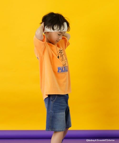 and D.petitmain / アンドディー. プティマイン Tシャツ | 【パラッパラッパー】カラーワイド配色ロゴ半袖T | 詳細1