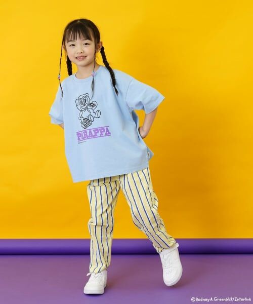 and D.petitmain / アンドディー. プティマイン Tシャツ | 【パラッパラッパー】カラーワイド配色ロゴ半袖T | 詳細10
