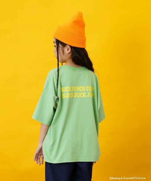 and D.petitmain / アンドディー. プティマイン Tシャツ | 【パラッパラッパー】カラーワイド配色ロゴ半袖T | 詳細11