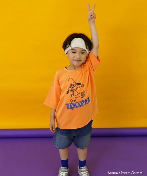 and D.petitmain / アンドディー. プティマイン Tシャツ | 【パラッパラッパー】カラーワイド配色ロゴ半袖T | 詳細3