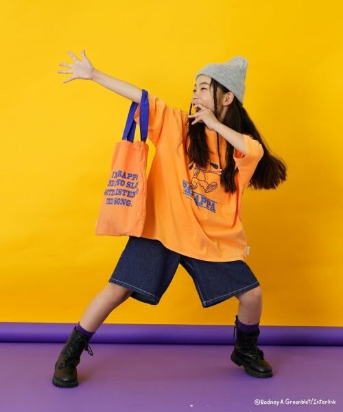 and D.petitmain / アンドディー. プティマイン Tシャツ | 【パラッパラッパー】カラーワイド配色ロゴ半袖T | 詳細7