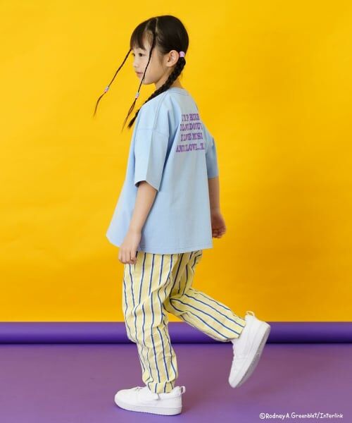 and D.petitmain / アンドディー. プティマイン Tシャツ | 【パラッパラッパー】カラーワイド配色ロゴ半袖T | 詳細9