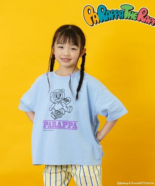 and D.petitmain / アンドディー. プティマイン Tシャツ | 【パラッパラッパー】カラーワイド配色ロゴ半袖T(ターコ)