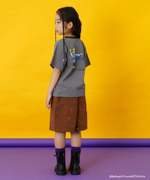 and D.petitmain / アンドディー. プティマイン Tシャツ | 【親子リンク】【パラッパラッパー】リンガー配色半袖T | 詳細10