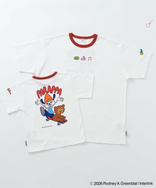 and D.petitmain / アンドディー. プティマイン Tシャツ | 【親子リンク】【パラッパラッパー】リンガー配色半袖T | 詳細14