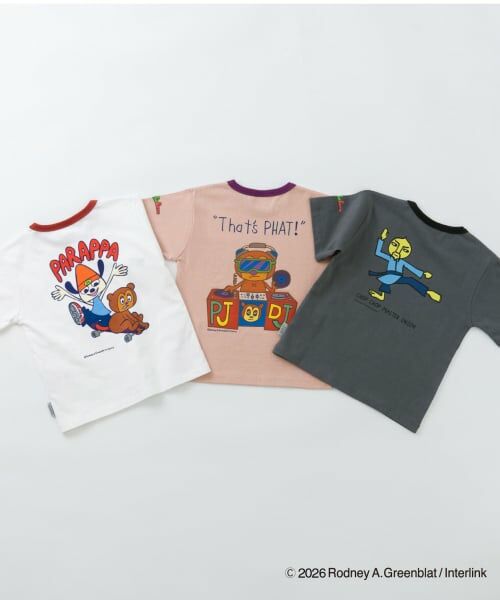 and D.petitmain / アンドディー. プティマイン Tシャツ | 【親子リンク】【パラッパラッパー】リンガー配色半袖T | 詳細20
