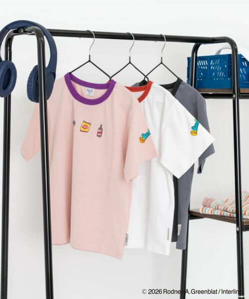 and D.petitmain / アンドディー. プティマイン Tシャツ | 【親子リンク】【パラッパラッパー】リンガー配色半袖T | 詳細21