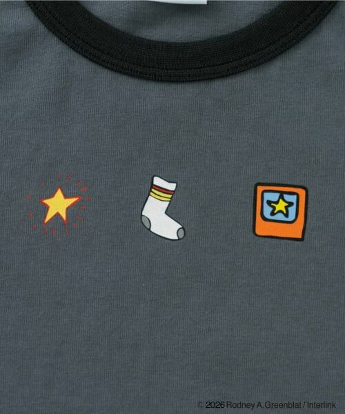and D.petitmain / アンドディー. プティマイン Tシャツ | 【親子リンク】【パラッパラッパー】リンガー配色半袖T | 詳細25