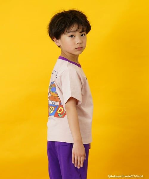 and D.petitmain / アンドディー. プティマイン Tシャツ | 【親子リンク】【パラッパラッパー】リンガー配色半袖T | 詳細6