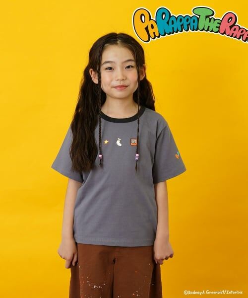 and D.petitmain / アンドディー. プティマイン Tシャツ | 【親子リンク】【パラッパラッパー】リンガー配色半袖T | 詳細8