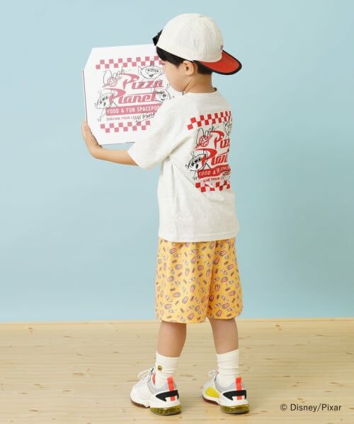 and D.petitmain / アンドディー. プティマイン Tシャツ | 【DISNEY/PIXAR】トイ・ストーリー/エイリアンワイド半袖Tシャツ | 詳細1