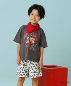and D.petitmain / アンドディー. プティマイン Tシャツ | 【DISNEY/PIXAR】トイ・ストーリー/集合アート ワイド半袖Tシャツ