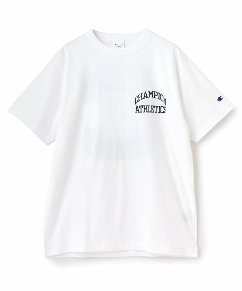 and D.petitmain / アンドディー. プティマイン Tシャツ | 【Champion】DadCバックロゴショートスリーブT（白）