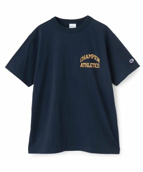 and D.petitmain / アンドディー. プティマイン Tシャツ | 【Champion】DadCバックロゴショートスリーブT（紺）