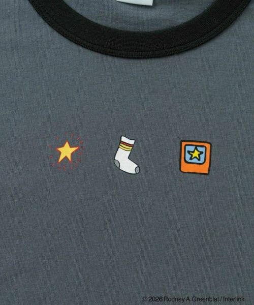 and D.petitmain / アンドディー. プティマイン Tシャツ | 【親子リンク】【パラッパラッパー】リンガー配色半袖T | 詳細10