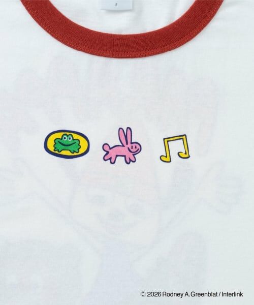 and D.petitmain / アンドディー. プティマイン Tシャツ | 【親子リンク】【パラッパラッパー】リンガー配色半袖T | 詳細13