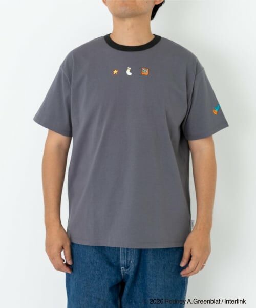 and D.petitmain / アンドディー. プティマイン Tシャツ | 【親子リンク】【パラッパラッパー】リンガー配色半袖T | 詳細3