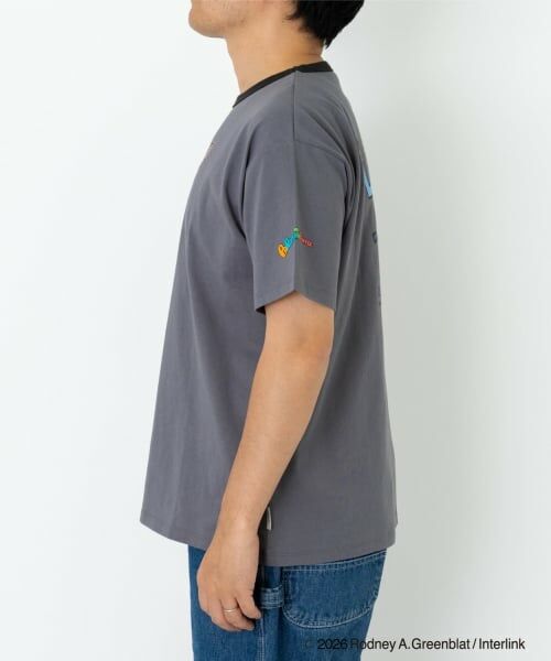 and D.petitmain / アンドディー. プティマイン Tシャツ | 【親子リンク】【パラッパラッパー】リンガー配色半袖T | 詳細5
