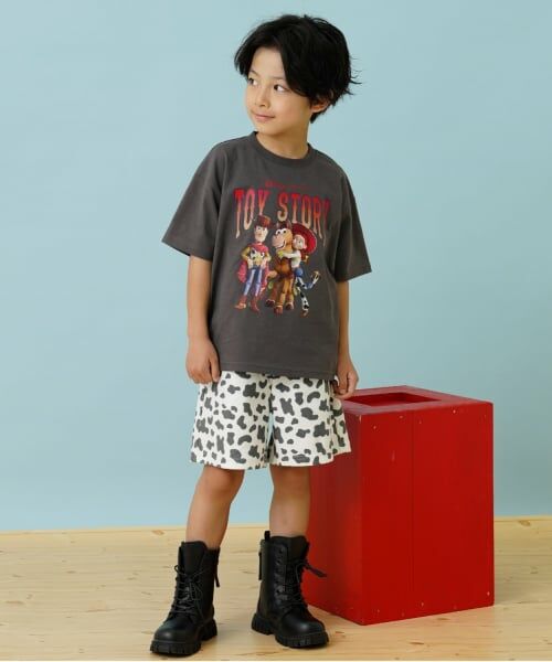 and D.petitmain / アンドディー. プティマイン ショート・ハーフ・半端丈パンツ | のびっとカットツイル柄ショートパンツ | 詳細18