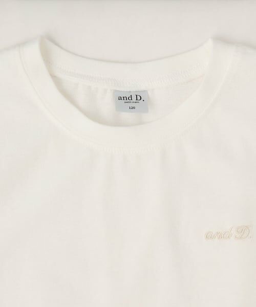 and D.petitmain / アンドディー. プティマイン Tシャツ | 裾レイヤード風ワイドシルエット半袖Tシャツ | 詳細10