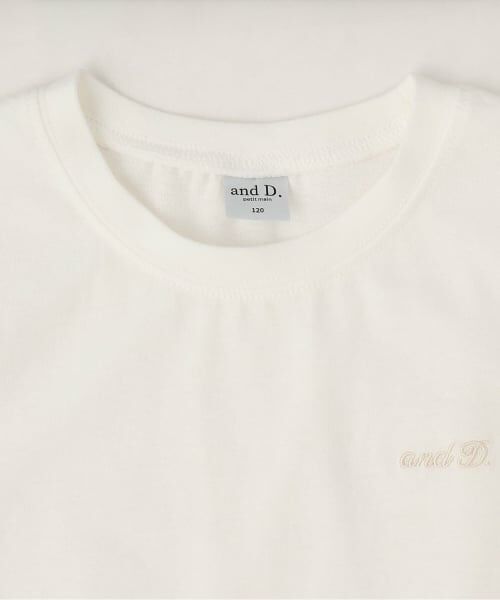 and D.petitmain / アンドディー. プティマイン Tシャツ | 裾レイヤード風ワイドシルエット半袖T | 詳細2