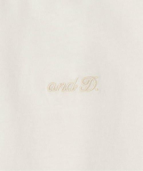 and D.petitmain / アンドディー. プティマイン Tシャツ | 裾レイヤード風ワイドシルエット半袖T | 詳細3