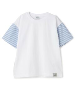 and D.petitmain / アンドディー. プティマイン Tシャツ | 袖異素材ワイドシルエット半袖T