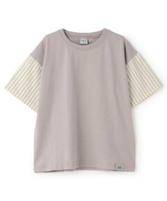 and D.petitmain / アンドディー. プティマイン Tシャツ | 袖異素材ワイドシルエット半袖T