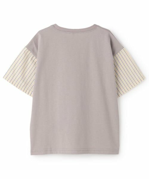 and D.petitmain / アンドディー. プティマイン Tシャツ | 袖異素材ワイドシルエット半袖T | 詳細1