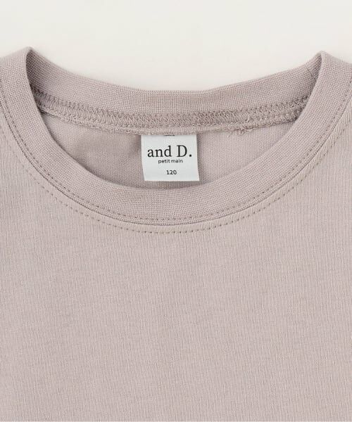 and D.petitmain / アンドディー. プティマイン Tシャツ | 袖異素材ワイドシルエット半袖T | 詳細2