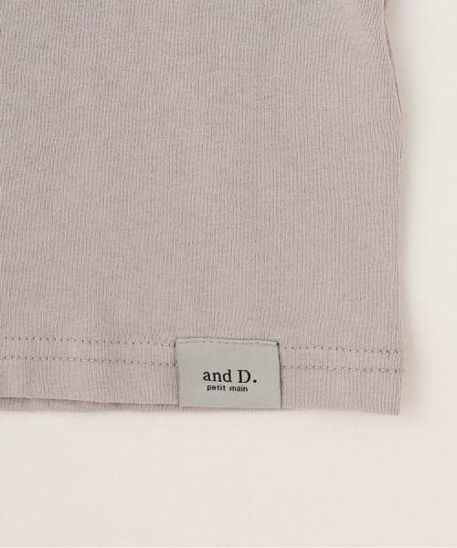and D.petitmain / アンドディー. プティマイン Tシャツ | 袖異素材ワイドシルエット半袖T | 詳細4