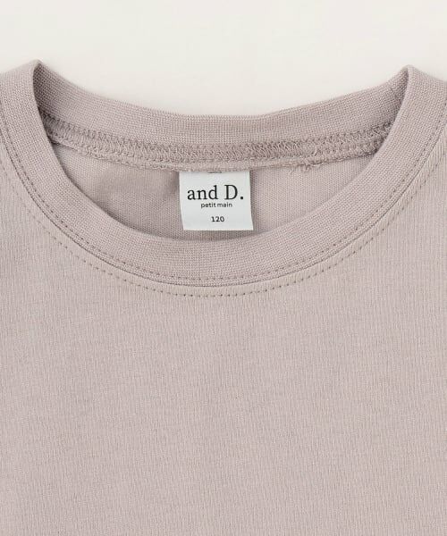 and D.petitmain / アンドディー. プティマイン Tシャツ | 袖異素材ワイドシルエット半袖Tシャツ | 詳細9