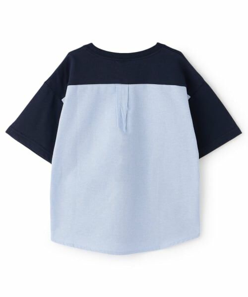and D.petitmain / アンドディー. プティマイン Tシャツ | 背面異素材切替ワイドシルエット半袖T | 詳細2