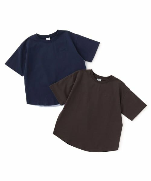 and D.petitmain / アンドディー. プティマイン Tシャツ | 背面異素材切替ワイドシルエット半袖T | 詳細9