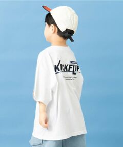 and D.petitmain / アンドディー. プティマイン Tシャツ | 【親子リンク】バックロゴ刺繍ビック半袖Tシャツ