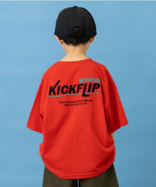and D.petitmain / アンドディー. プティマイン Tシャツ | 【親子リンク】バックロゴ刺繍ビック半袖Tシャツ | 詳細1