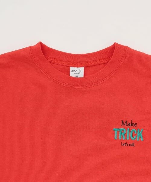 and D.petitmain / アンドディー. プティマイン Tシャツ | 【親子リンク】バックロゴ刺繍ビック半袖Tシャツ | 詳細14